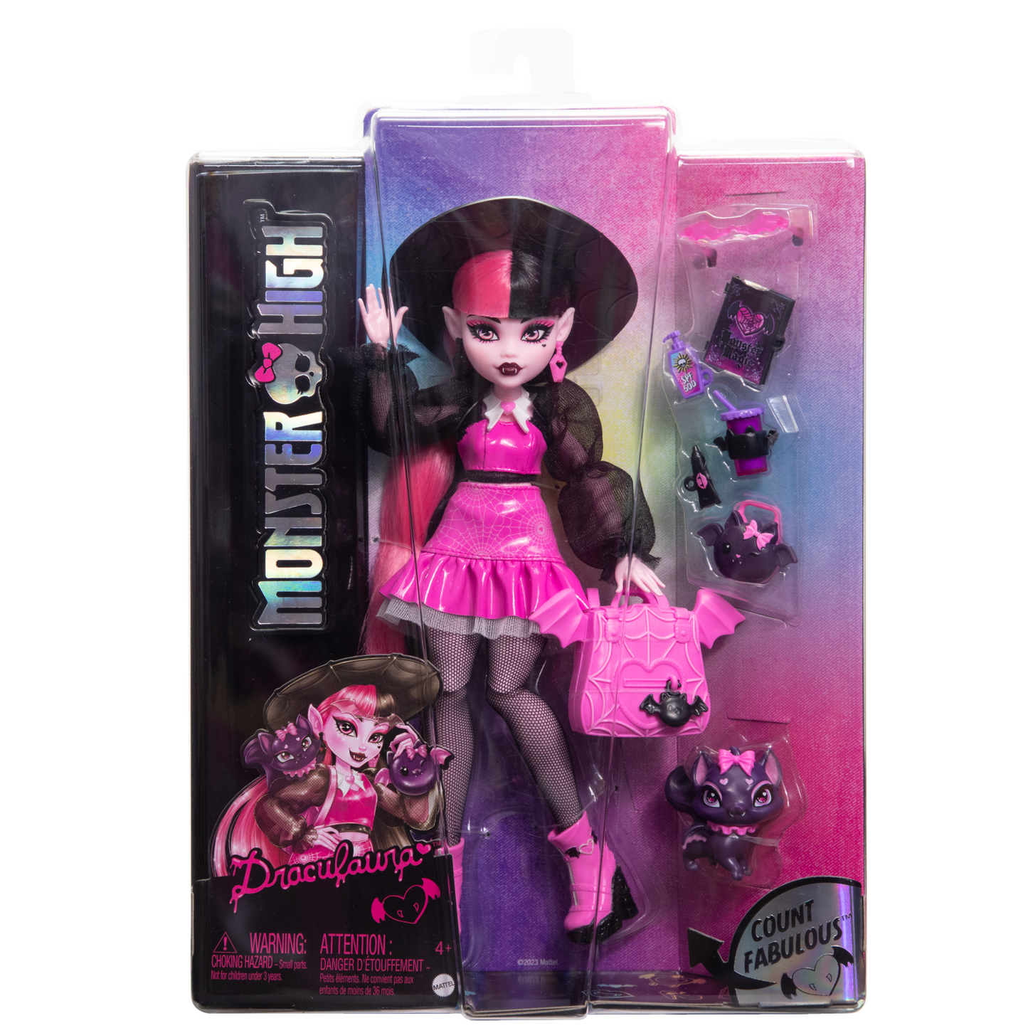 Monster High Poup¨¦e Mode Draculaura Avec Comte Fabuleux, Access.