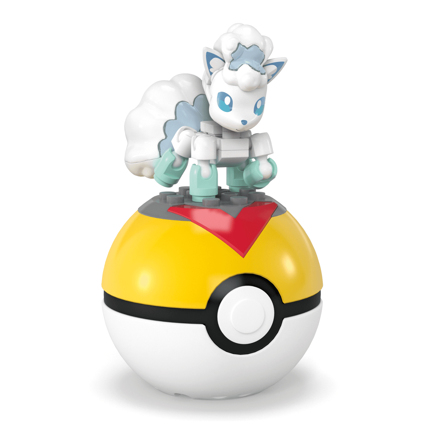MEGA Pok¨¦mon Alolan Vulpix Building Toy Kit, Poseable Action Figure (28 Pieces) For Kids