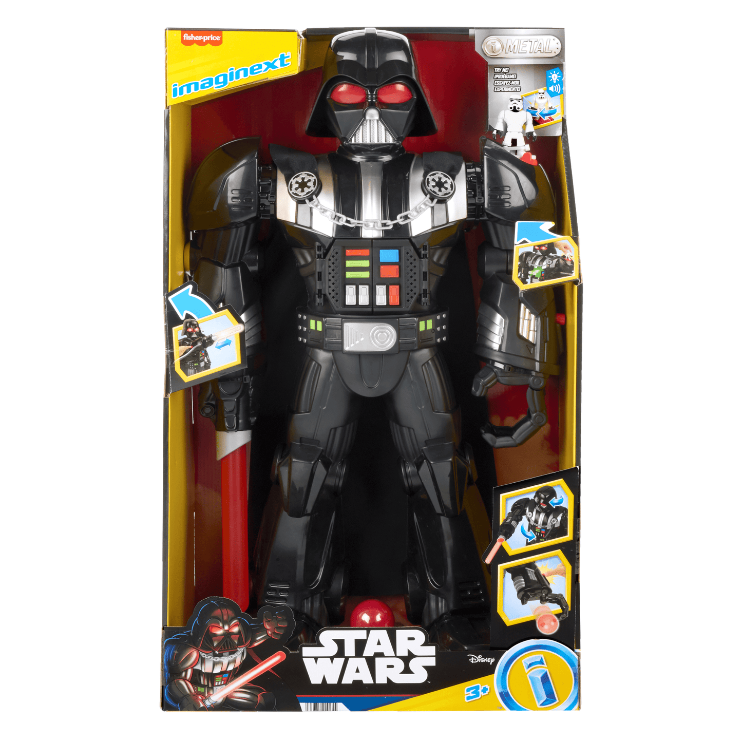 Imaginext Star Wars Robot Dark Vador, 60+ Cm, Cl¨¦ Stormtrooper