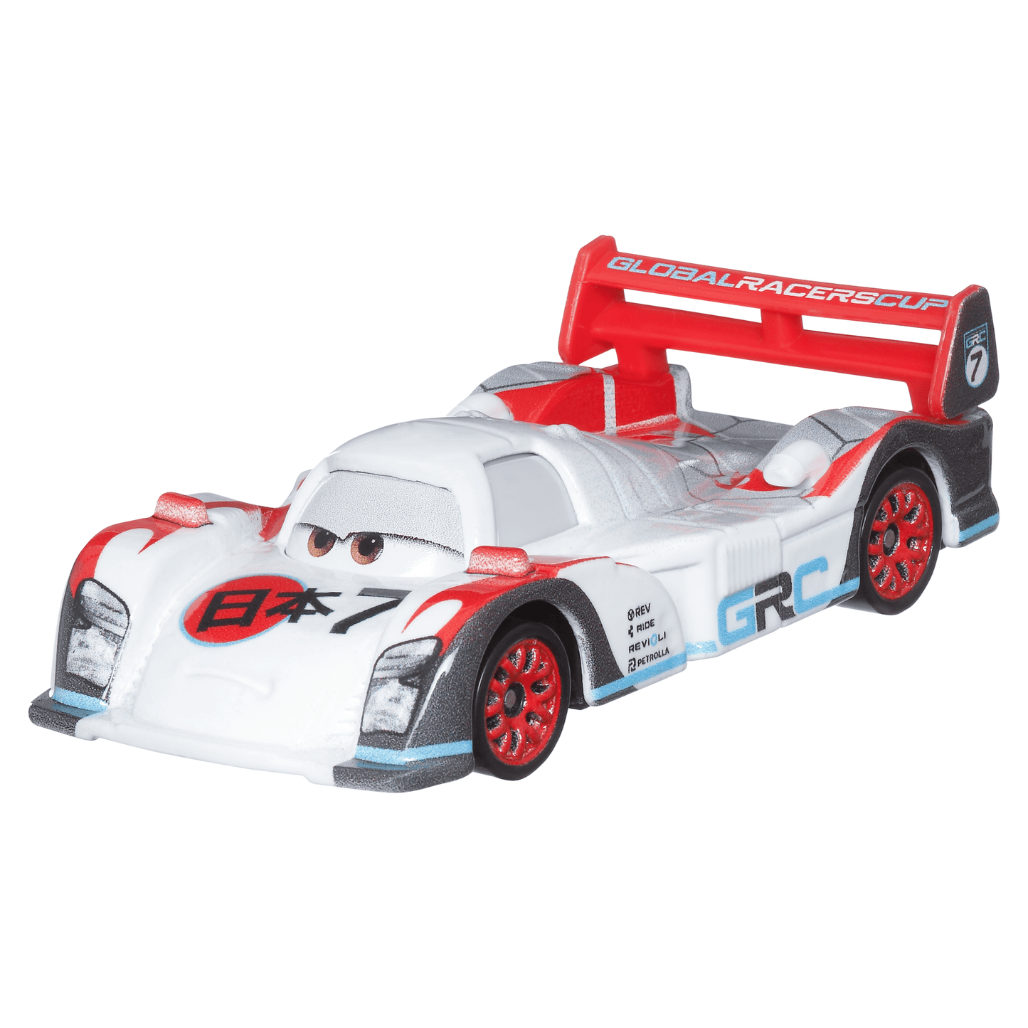 Carros da Disney e Pixar Diecast Ve¨ªculo de Brinquedo Pacote de 2 Shu Todoroki GRC & Relampago Mcqueen GRC