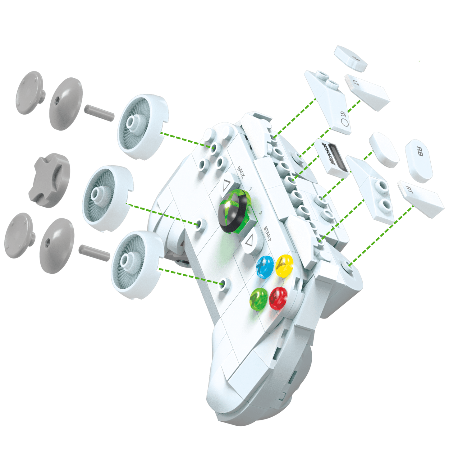 Mega  Xbox360 de Microsoft  R¨¦plique de Coll., Voyants (1342 Pces)
