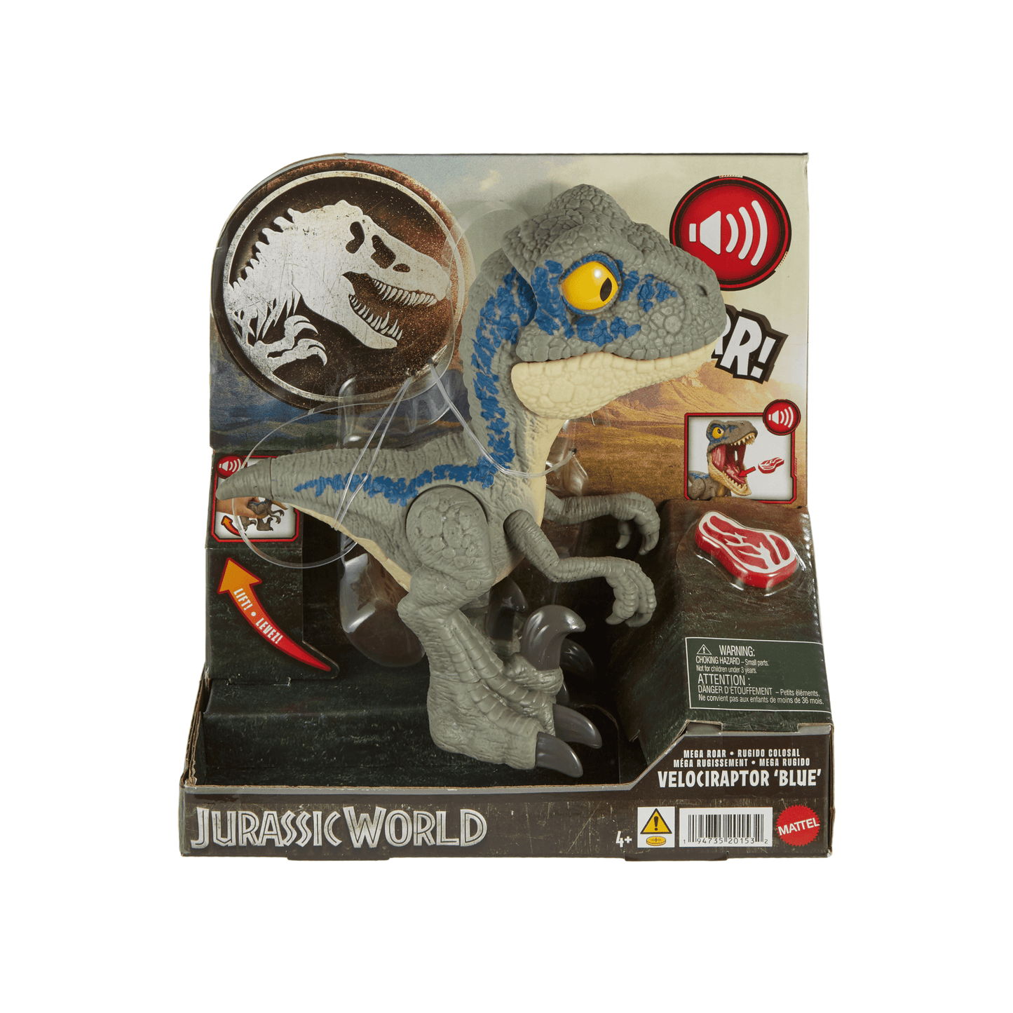 Jurassic World  M¨¦ga Rugissement  Blue Le V¨¦lociraptor, Sons