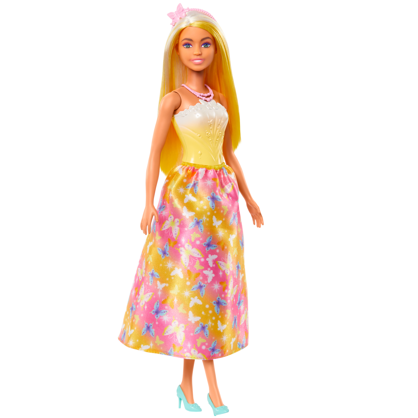 Barbie Fantas¨ªa Mu?eca Doncella Vestido de Ensue?o Amarillo