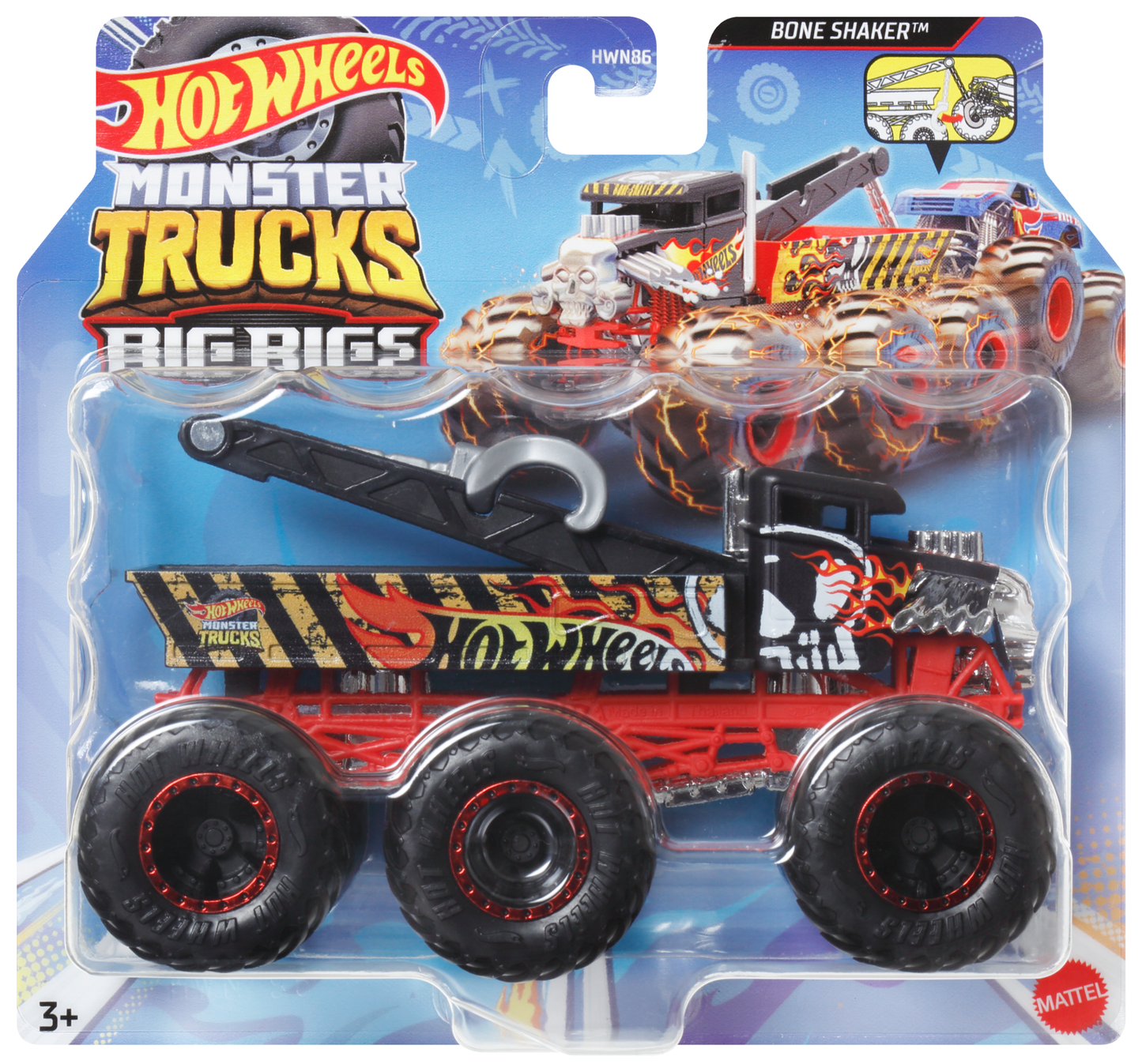 Hot Wheels  Monster Trucks  Big Rigs  Camion ¨¤ 6Roues