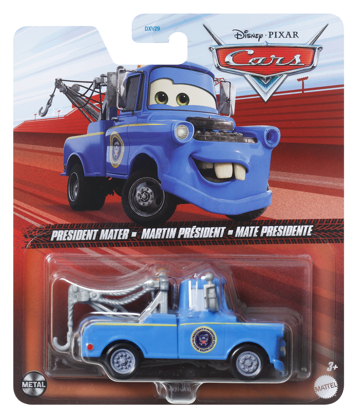 Carros da Disney e Pixar Diecast Ve¨ªculo de Brinquedo Presidente Mate