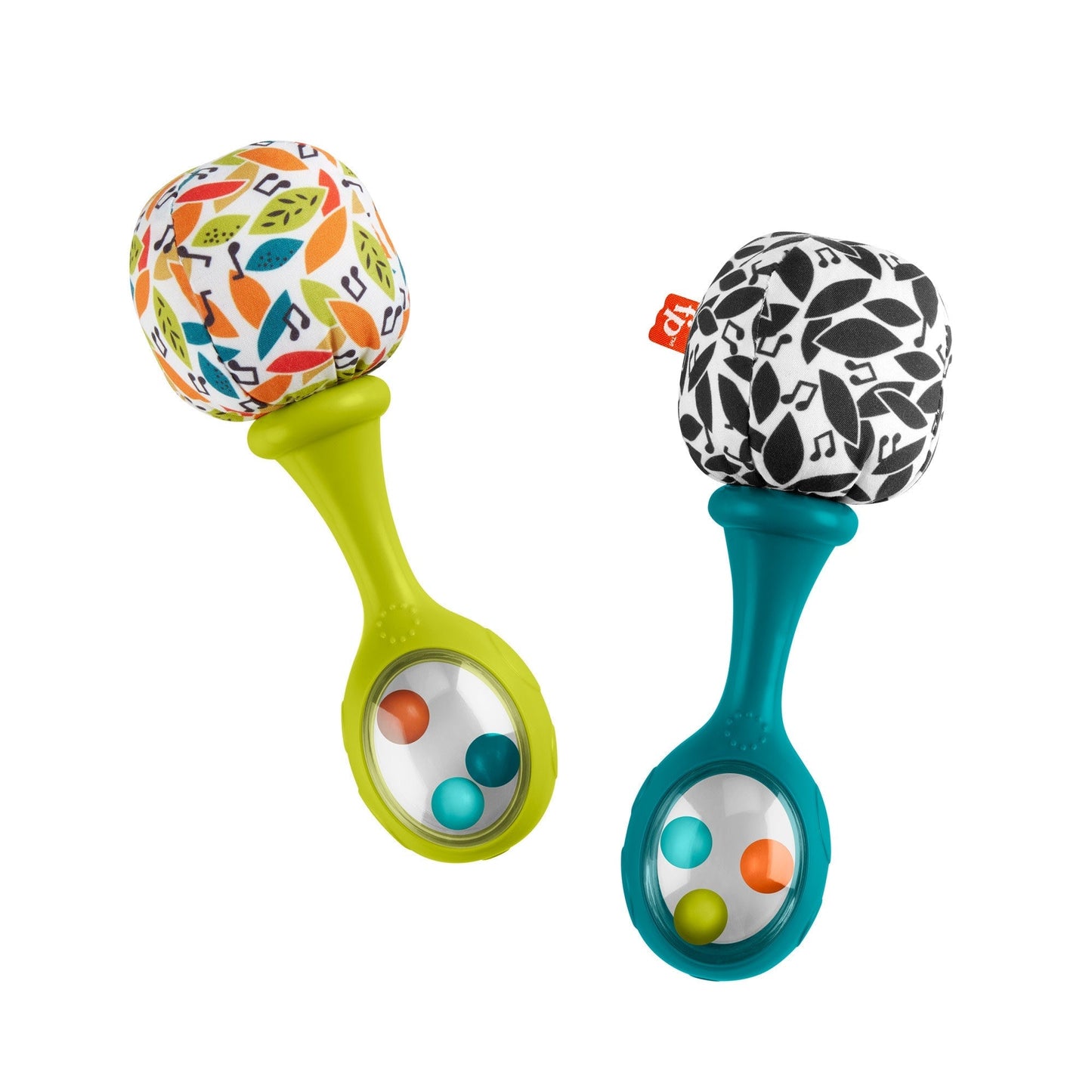 Fisher-Price Rattle ¡®n Rock Maracas Set Of 2 Baby Rattles, Newborn Toys, Neutral Colors